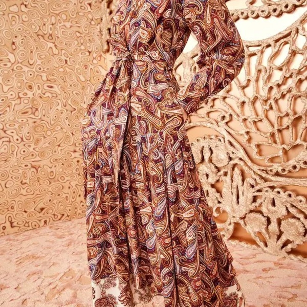 Ulla Johnson Multicolor Paisley Long Sleeve Dress